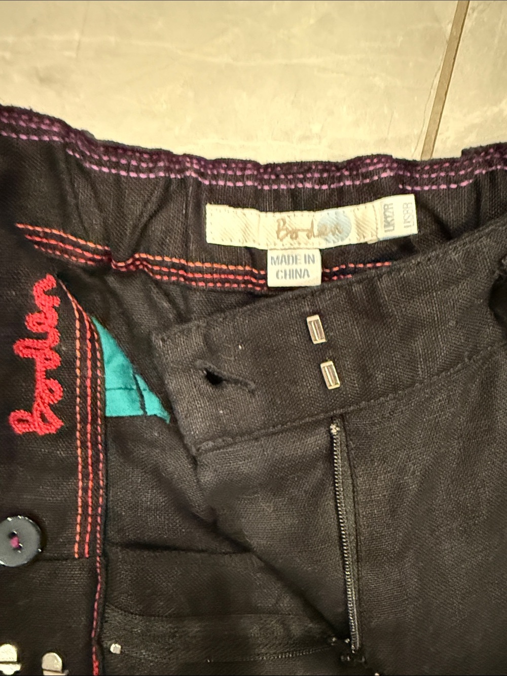 Boden, black linen pants with drawstring. Size 8 Like new! - Picture 3 of 6